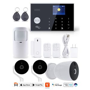 KIT de Alarma TUYA Smart TS970ALT con Accesorios + 1 Cámaras Exterior NHC-O630 + 2 de Interior