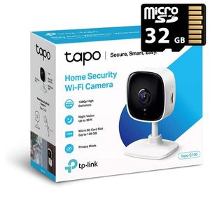 Cámara Wi-Fi TP-LINK TAPO C100 + MicroSD 32GB