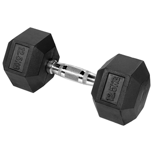 Mancuerna 12,5Kg Hexagonal De Hierro Recubierto Athletic Supergym