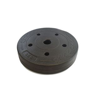 Pesa Disco Revestido Forrado 3kg Para Barra Mancuerna