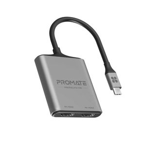 PROMATE MEDIALINK-H2 ADAPTADOR USB-C A 2 HDMI 4K