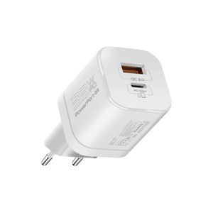 PROMATE POWERPORT-33.EU-WT CARGADOR PARED 33W USB-C/A QC3.0