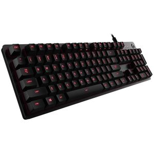 Teclado Gamer Logitech Serie G G413 Qwerty Romer-g Inglés Us Color Carbón Con Luz Roja