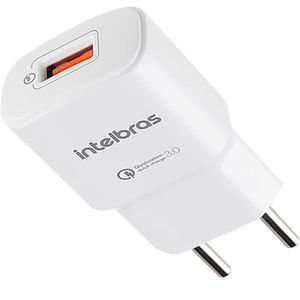 Cargador 220v a USB H-Quick Charge EC 1 | Blanco-INTELBRAS