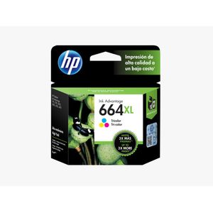 Cartucho original Tri-color de alto rendimiento HP 664XL