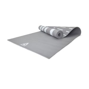 COLCHONETA YOGA MAT 4MM REVERSIBLE GRIS REEBOK  Supergym
