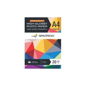 Papel FOTO A4 180grs HIGH GLOSSY x20