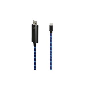 Cable Micro USB 1.0m Dexim Con Luces Purpura