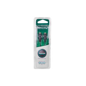 Cable Audio Plug 3.5 M/2 Plug 3.5 H 22.5cm Axcel AXC-HSSB