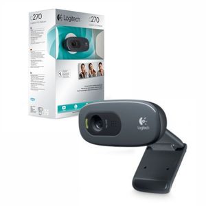 WebCam Logitech C270 HD - Micrófono Incorporado