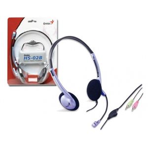 Auricular Audifono Genius con/mic azul HS-02B P/PC