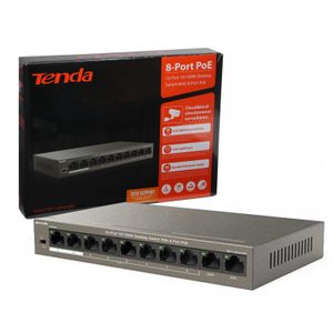 Switch PoE Tenda 10 puertos TEF1110P-8-63W