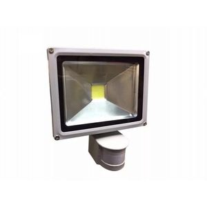 Foco reflector led de 30w con sensor de movimiento -Luz Fría
