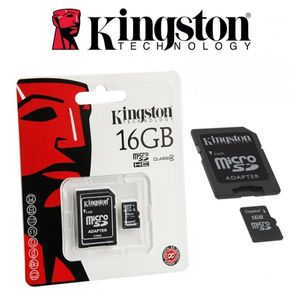 Memoria Micro SD c/Adaptador Clase 4 16GB Kingston