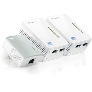 Adaptador Powerline Wifi AV600 TP-LINK TL-WPA4220T Kit 3un