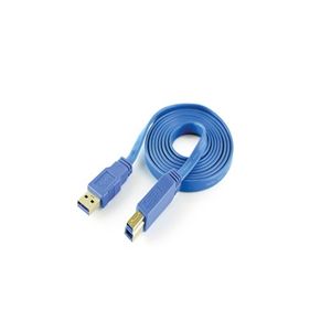 Cable Cliptec 120 Flat Usb3 Impresora Am A Bm 1.5m