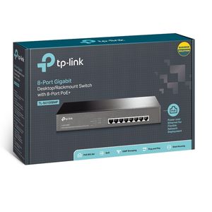 Switch TP-LINK TL-SG1008MP 8 Gigabit con 8 POE Rack Metálica