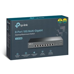 Switch TP-LINK TL-Sx1008 8 Puertos 10Gbps Rackeable