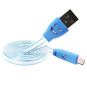 Cable de Datos LED Cilindrico iPhone 5/6 - Azul