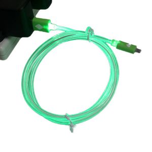 Cable de Datos LED Plano Iphone 5/6 - Verde