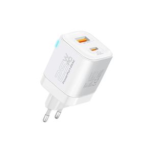 PROMATE POWERPORT-25AC.EU-WT CARGADOR PARED 25W USB-C/A 3.0