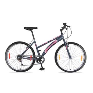 BACCIO Bicicleta ALPINA Lady rodado 24 Gris con Fucsia