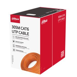 Bobina de cable UTP Dahua CAT6 305m Aleación CCA Interior