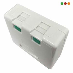 Roseta Exterior Anbyte RJ Doble Sin Jack RJ45