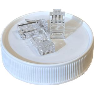 Ficha RJ45 Macho para cable UTP Cat5e 10 unidades