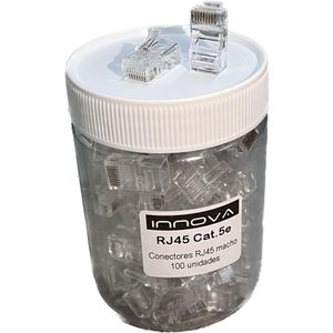 Ficha RJ45 Macho para cable UTP Cat5e 100 unidades