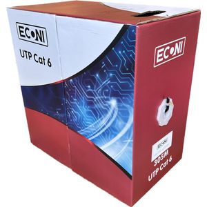 Bobina Cable UTP Cat6 305m EXT Negro CCA 1410/6E Econni