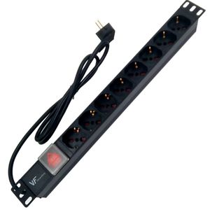 PDU 8 TOMAS COMB SCHUKO 3 EN LINEA 1,50MTS 19 C/ LLAVE