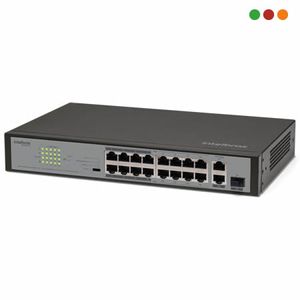 Switch 16 puertos PoE Intelbras 10/100 16p SF 1811 PoE