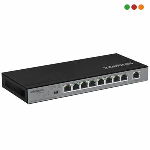 Switch 9 puertos PoE Intelbras 10/100 8 x PoE SF 900 PoE