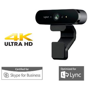 WEBCAM LOGITECH BRIO VC 4K Ultra HD 90FPS negro