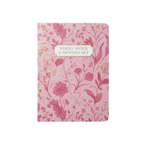 Set De Libreta Playschool Rosado Con Stickers